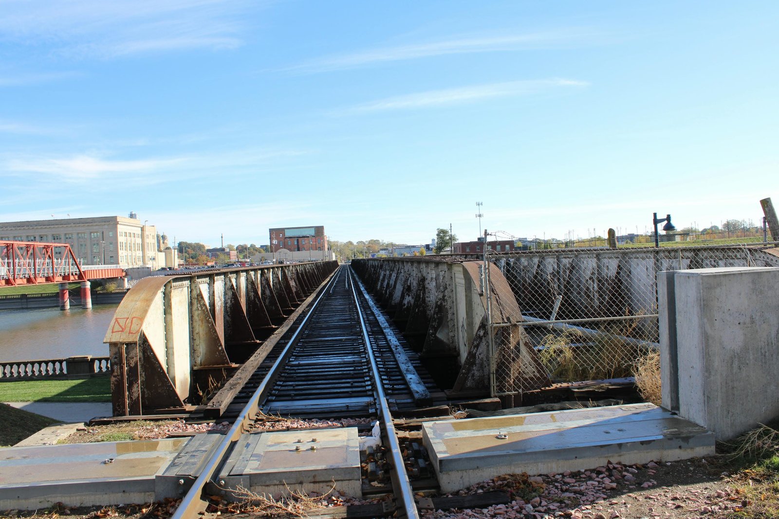 Looking east